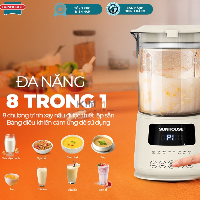 Máy làm sữa hạt 8 in 1 Sunhouse SHD5261 - 400W